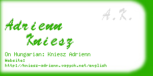 adrienn kniesz business card